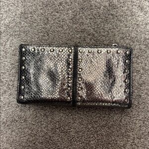 Michael Kors leather snake studded wallet